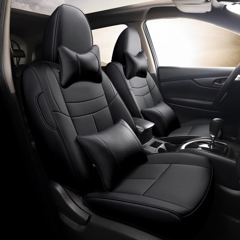 Custom Leather Car Seat Covers Full Set Special For Nissan Rogue (2014-2025)