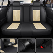 Load image into Gallery viewer, AmanCarport Car Seat Covers Faux Leather 5-Piece Set - Universal Fit for SUV, Truck, Sedan &amp; Most Vehicles
