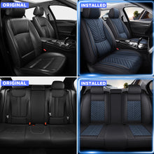 Load image into Gallery viewer, AmanCarport Car Seat Covers Faux Leather 5-Piece Set - Universal Fit for SUV, Truck, Sedan &amp; Most Vehicles