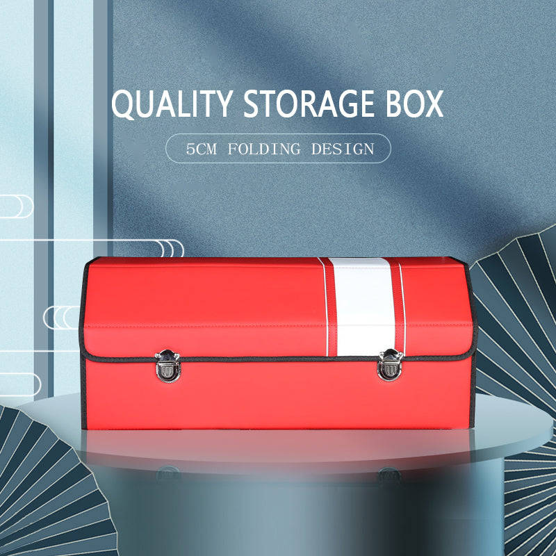 Car Storage Box With High-Quality Foldable Leather Waterproof