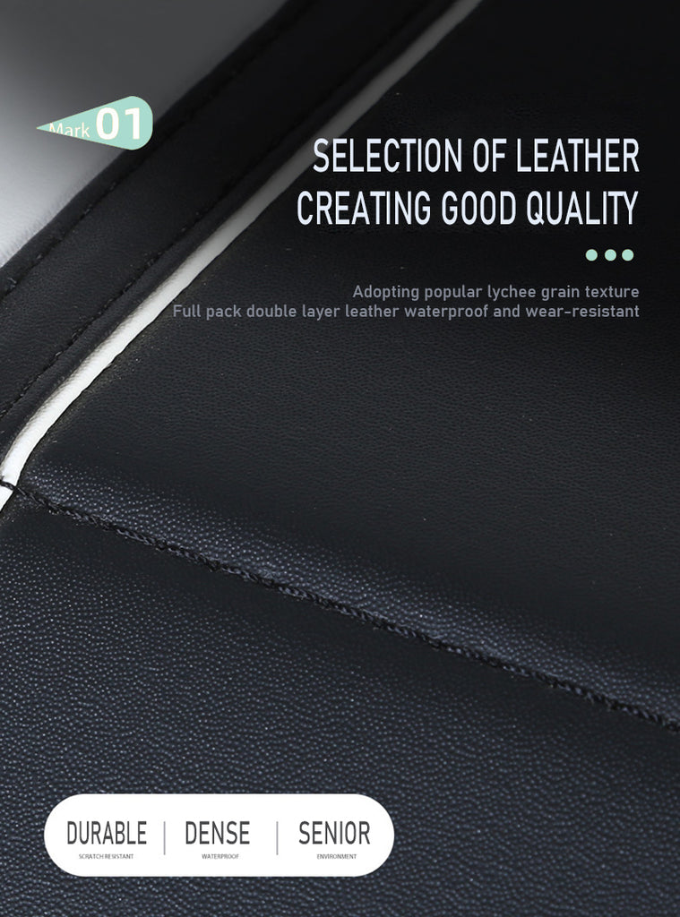 Car Storage Box With High-Quality Foldable Leather Waterproof